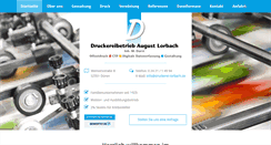 Desktop Screenshot of druckerei-lorbach.de
