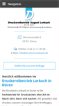 Mobile Screenshot of druckerei-lorbach.de